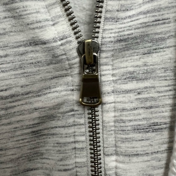 Lou & Grey Light Gray Zipper Up Hoodie sz Medium - Picture 6 of 10